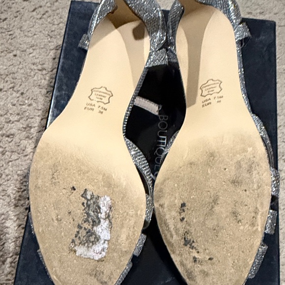 Nina Glittering Silver Heels - Picture 7 of 7